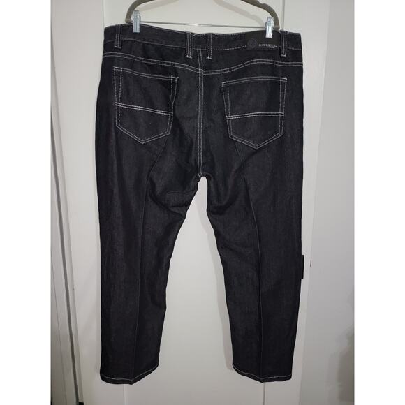 Kayden K. Black Jeans with White Stitches Men's 44x32 - Picture 4 of 6